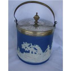Jasperware Biscuit jar