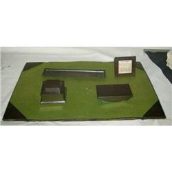 Arts & Crafts style desk set