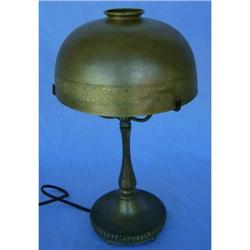 Tiffany Studio desk lamp , bronze shade