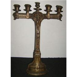 Pair of Antique bronze candlesticks