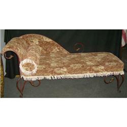 Wrought iron chaise lounge