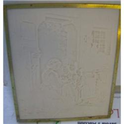Lithopane Mother with children