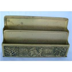 Tiffany Studios Bookmark Pattern letter holder, signed & numbered