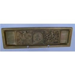 Tiffany Studios Bookmark Patternpen tray, signed & numbered