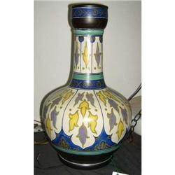 Large Gouda vase, signed