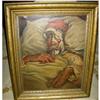 Image 1 : Oil on board Man in bed, N. DeAngelis