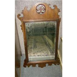 Early mahogany mirror