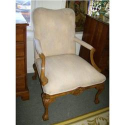 Lolling chair with ball & claw feet