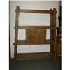 Image 1 : Rustic open bookcase, canted sided with 2 doors
