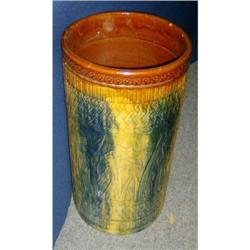 Majolica umbrella stand