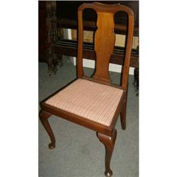Set of 4 mahogany dining room chairs