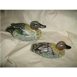 Two wooden Duck decoys