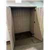 Image 2 : SUNCAST OUTDOOR PLASTIC STORAGE SHED APPROX. 88X52X31"