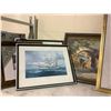 Image 2 : LOT OF ASSORTED FRAMED PICTURES, AND PRINTS, SOME DAMAGED