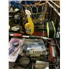 Image 2 : SHELF LOT OF AUTOMOTIVE PRODUCT, CORDLESS POLISHER, SOCKETS, BOTTLE JACK, AND MORE