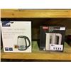 Image 2 : SHELF LOT OF 3 KETTLES, SANDWICH PRESS GRILL