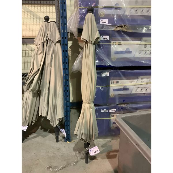 GREY PATIO UMBRELLA, NO POLE