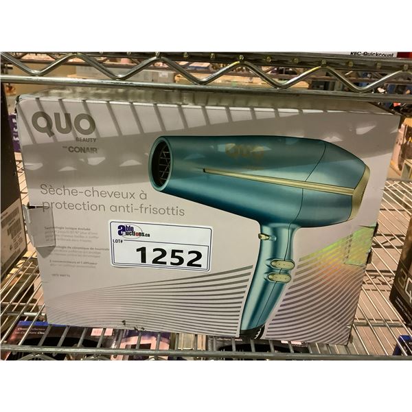 QUO BEAUTY BY CONAIR FIZZ PROTECTION HAIR DRYER