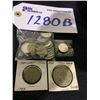 Image 1 : LOT OF ASSORTED SILVER COINS INCLUDING; MEXICAN SILVER COINS, 0.300 SILVER, 1964 SILVER COIN,