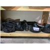 Image 1 : ASSORTED EXERCISE ACCESSORIES: PUSH UP TOOL, PLATE LOCKERS, WEIGHTED STRAPS, & MORE