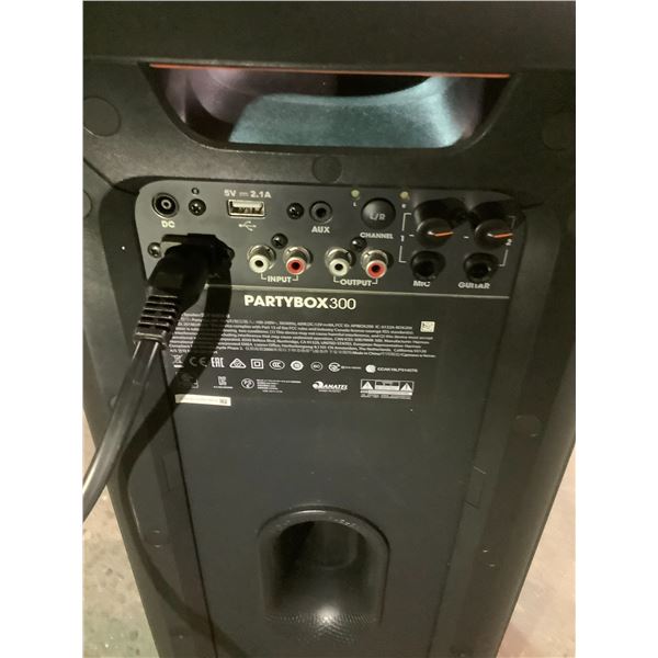 TESTED WORKING* JBL PARTYBOX 300 WITH POWER CORD - Able Auctions