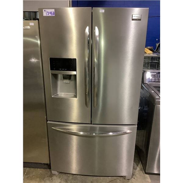 FRIGIDAIRE GALLERY STAINLESS STEEL FRENCH DOOR FRIDGE WITH WATER AND ICE DISPENSER