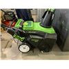 Image 2 : *IN WORKING ORDER* GREENWORKS PRO 80VOLT LITHIUM MAX ELECTRIC SNOW BLOWER