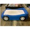 Image 2 : LITTLE TIKES BLUE CAR BED WITH MATTRESS