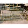 Image 2 : GOLD FRAME 4 TIER GLASS SHELVING UNIT