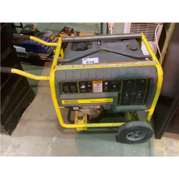 WACKER NEUSON GP6600 GAS GENERATOR