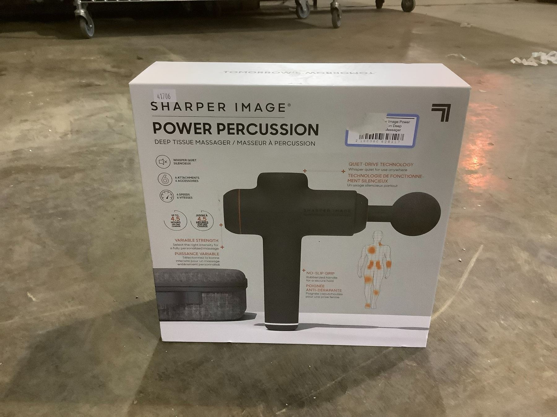 SHARPER IMAGE POWER PERCUSSION DEEP TISSUE MASSAGER