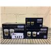 Image 1 : *ALL NEW* 3 DELONGHI SETS OF GLASSES (CAPPUCCINO, LATTE MACCHIATO, AND ESPRESSO GLASSES)