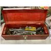 Image 2 : RED TOOLBOX WITH CONTENTS INCLUDING; SOCKETS, WRENCHES & MORE