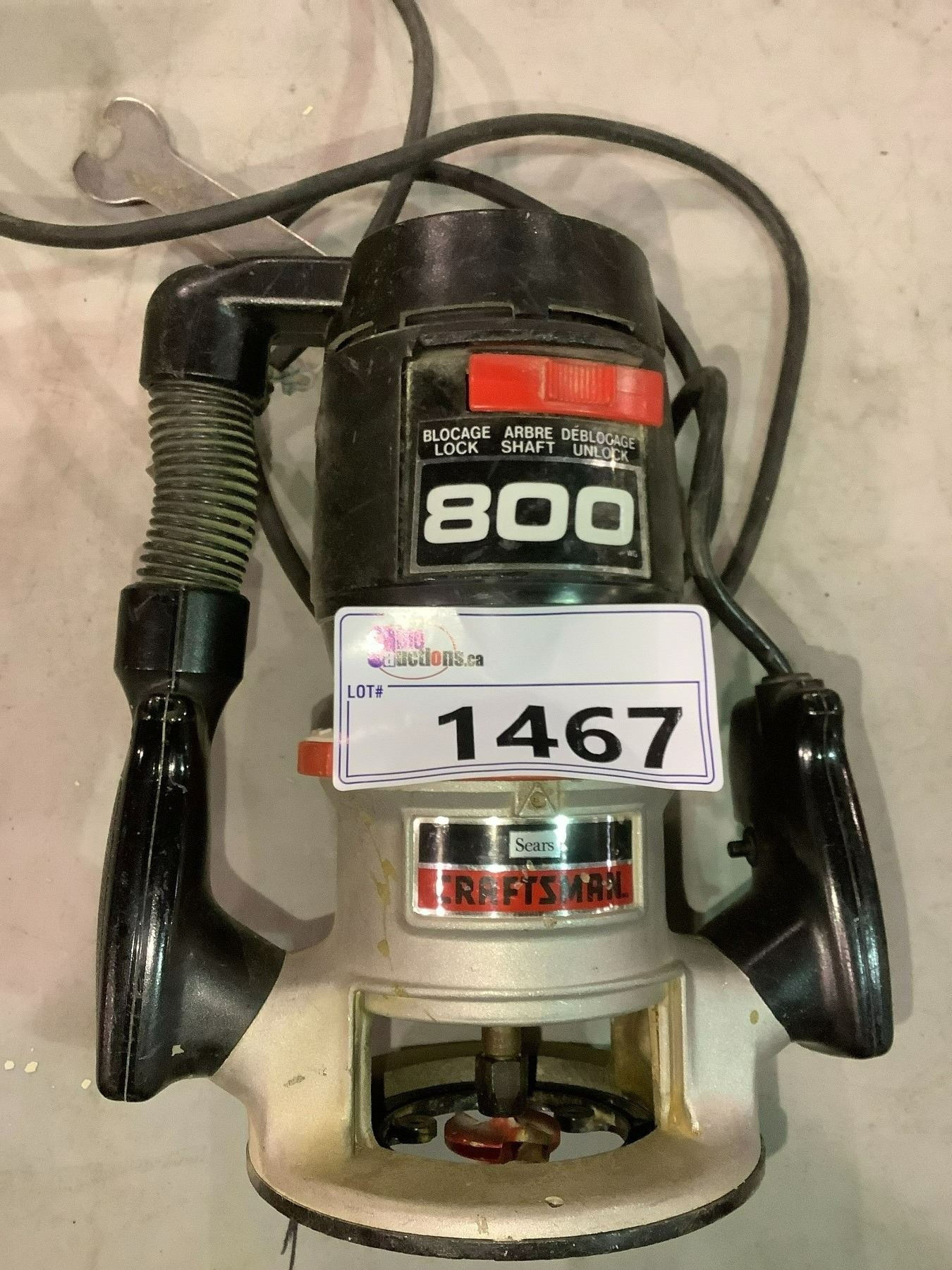 CRAFTSMAN 800 PLUNGE ROUTER
