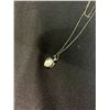 Image 2 : STERLING SILVER NECKLACE WITH OPAL PENDANT