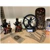 Image 2 : ASSORTED HOME DECOR, ANTLER, LAMP, AND MORE