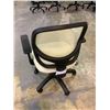 Image 2 : ROLLING MESH BACK OFFICE CHAIR WITH ADJUSTABLE HEIGHT CREAM COLOUR