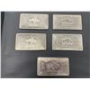 Image 1 : 5 FINE TITANIUM .999 1 TROY OUNCE BARS