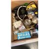 Image 2 : BOX OF INFLATER, OUTLET, MILLER LITE LAMP AND MORE