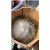 Image 8 : BOX OF STRING LIGHTS WITH BULBS, OUTDOOR LIGHTS, GLASS LENSES AND FUN HOUSE CABINET