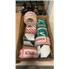Image 2 : BOX OF NEW TWIST TIES, OVER PACK TAPE AND STICKERS