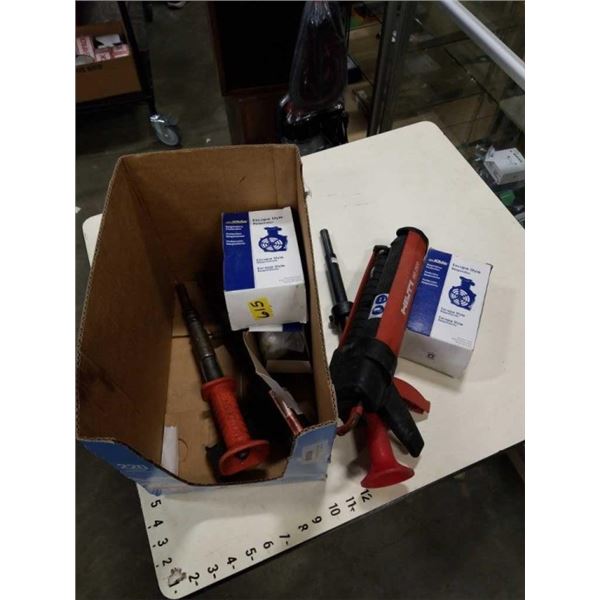 EPOXY GUN, RESPIRATORS POWER FLOORING NAILERS AND MORE