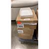 Image 1 : 3 BOXES OF NEW BAKE AND SERVE TRAYS 4 LOCK 350 PER BOX