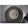 Image 2 : GRABER TRUNK MOUNT BIKE CARRIER AND 4 LAWN TRACTOR TIRES