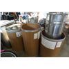 Image 1 : LOT OF CARDBOARD AND METAL BARRELLS