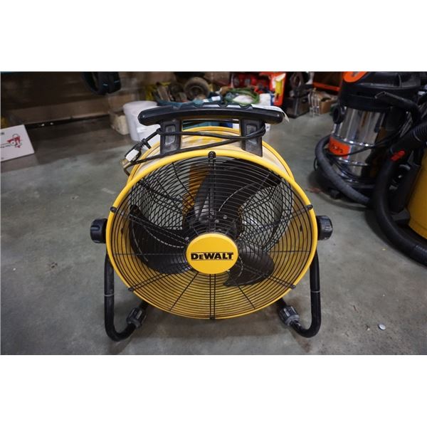 DEWALT 3 SPEED 18" DRUM FAN TESTED AND WORKING