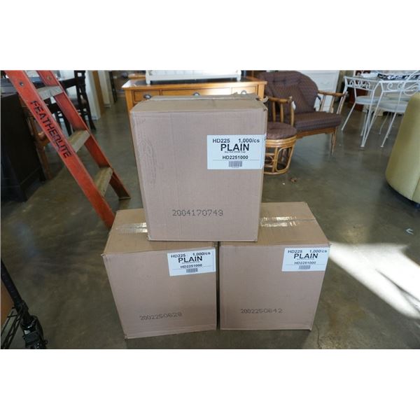 3 CASES OF NEW 7 OZ PAPER HOT DRINK CUPS 1000 PER CASE