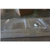 Image 8 : 2 BOXES OF POLAR PAK HINGED LID PLASTIC FOOD CONTAINERS