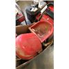 Image 2 : BOX OF LIVESTOCK METAL WATER BOWLS