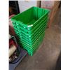 Image 1 : STACK OF GREEN TOTES